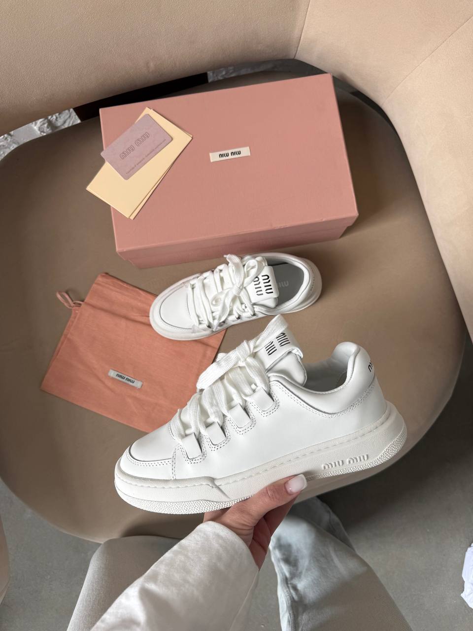 Miu Miu White Sneakers