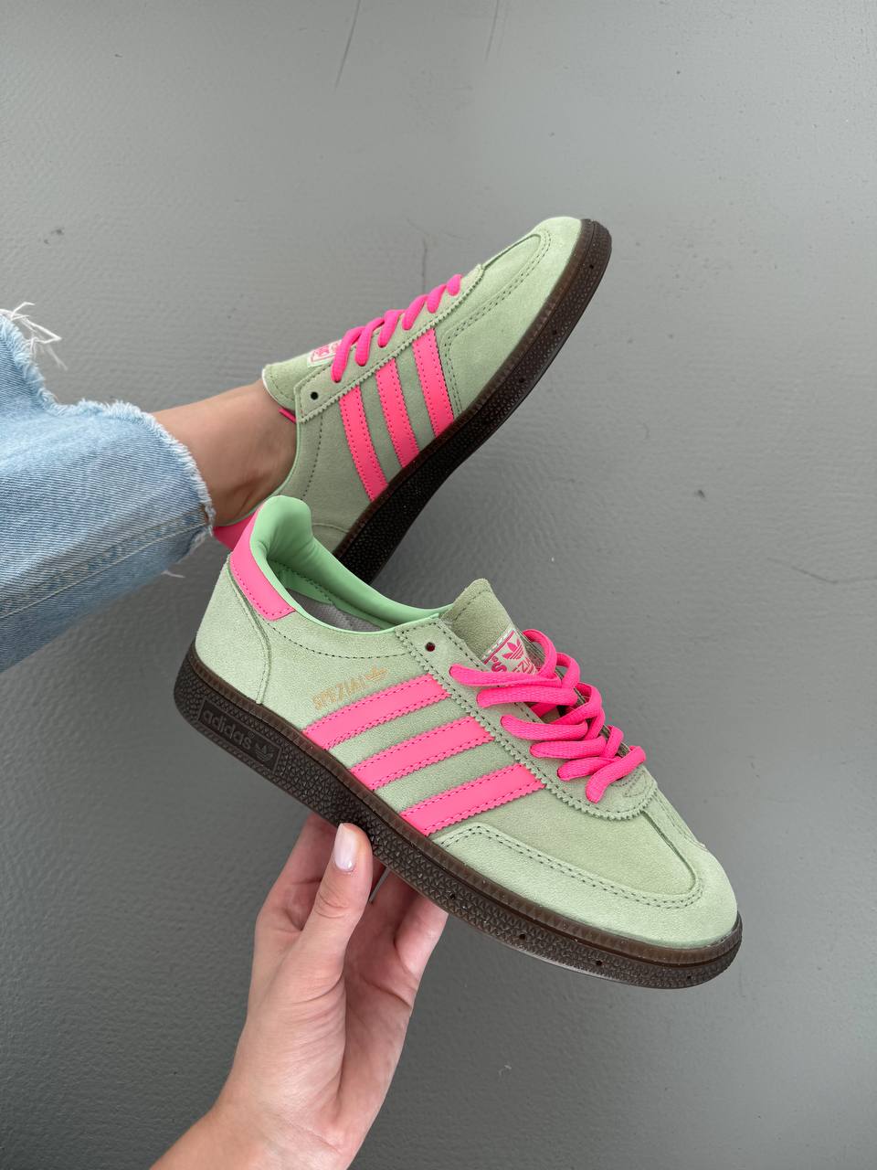 Adidas Spezial green pink