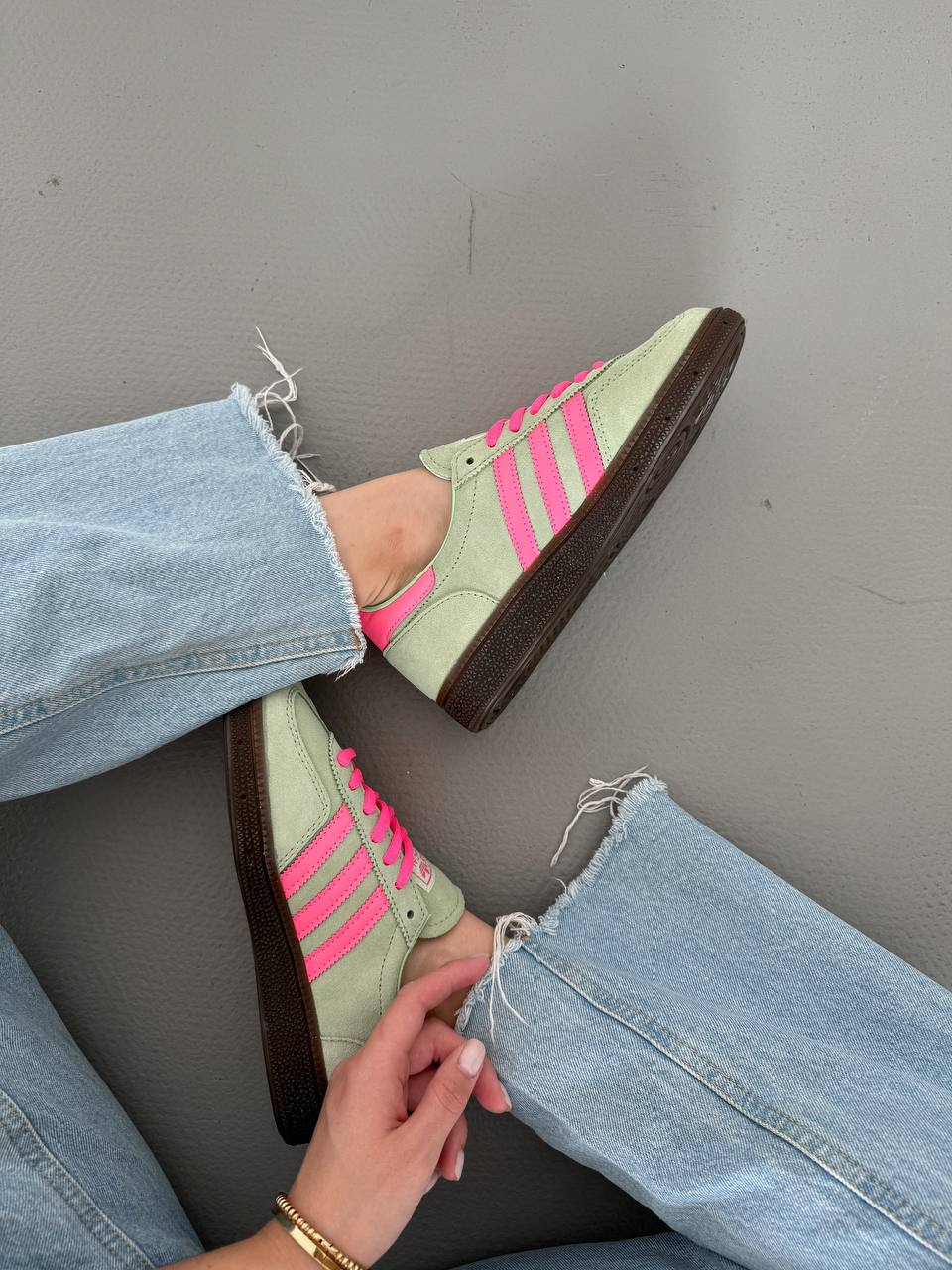 Adidas Spezial green pink