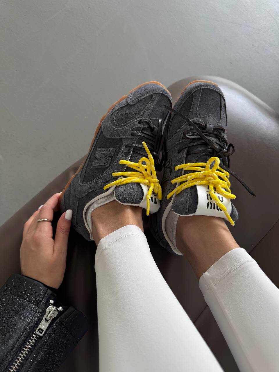 New balance 530 x Miu Miu graphite / yellow