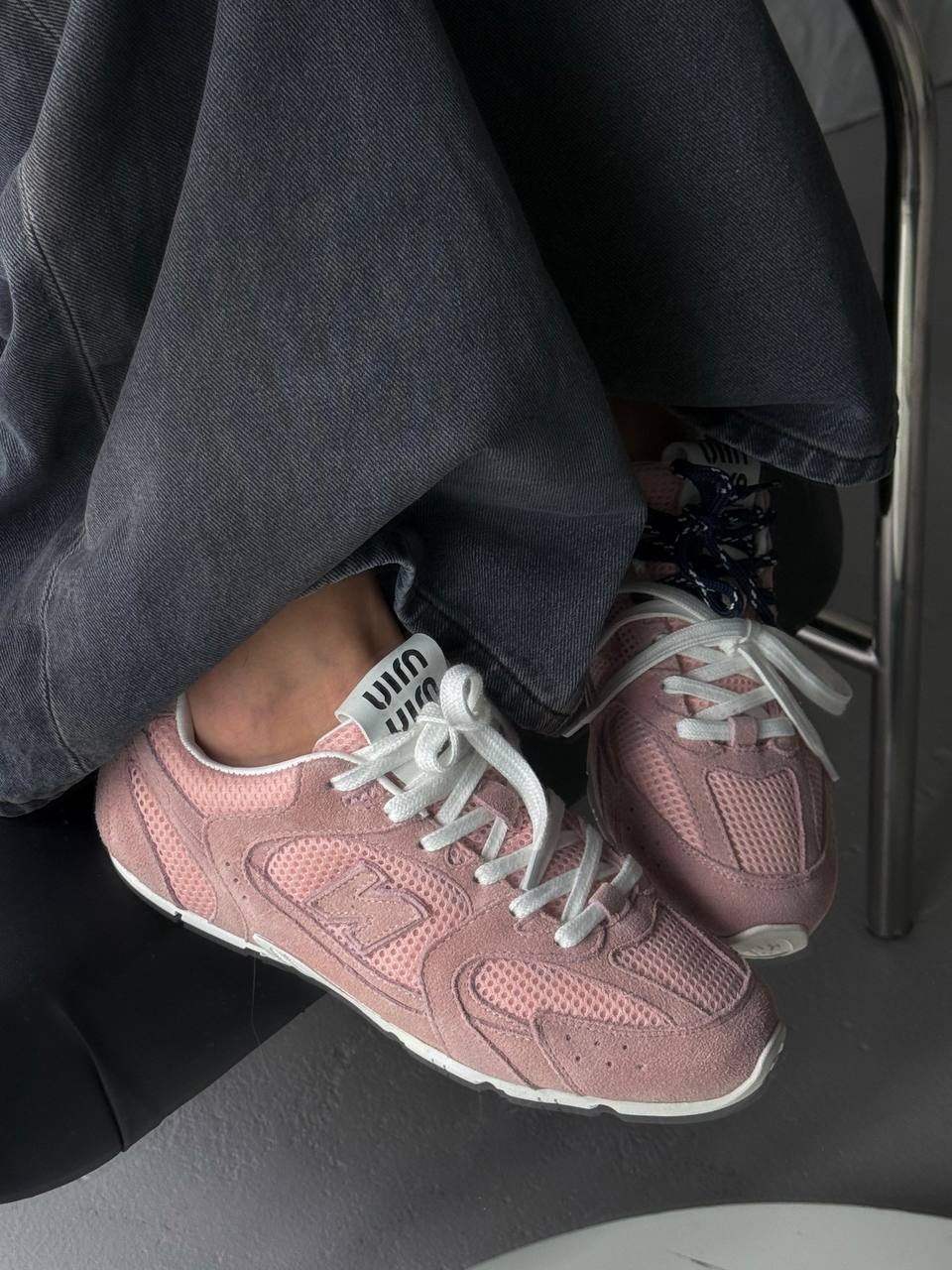 New balance 530 x Miu Miu Pink Blue Laces