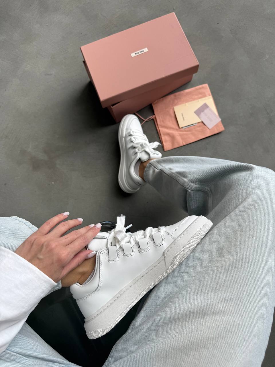Miu Miu White Sneakers