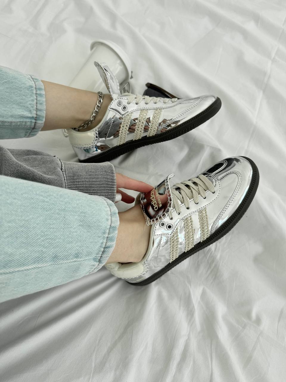 Adidas samba Silver