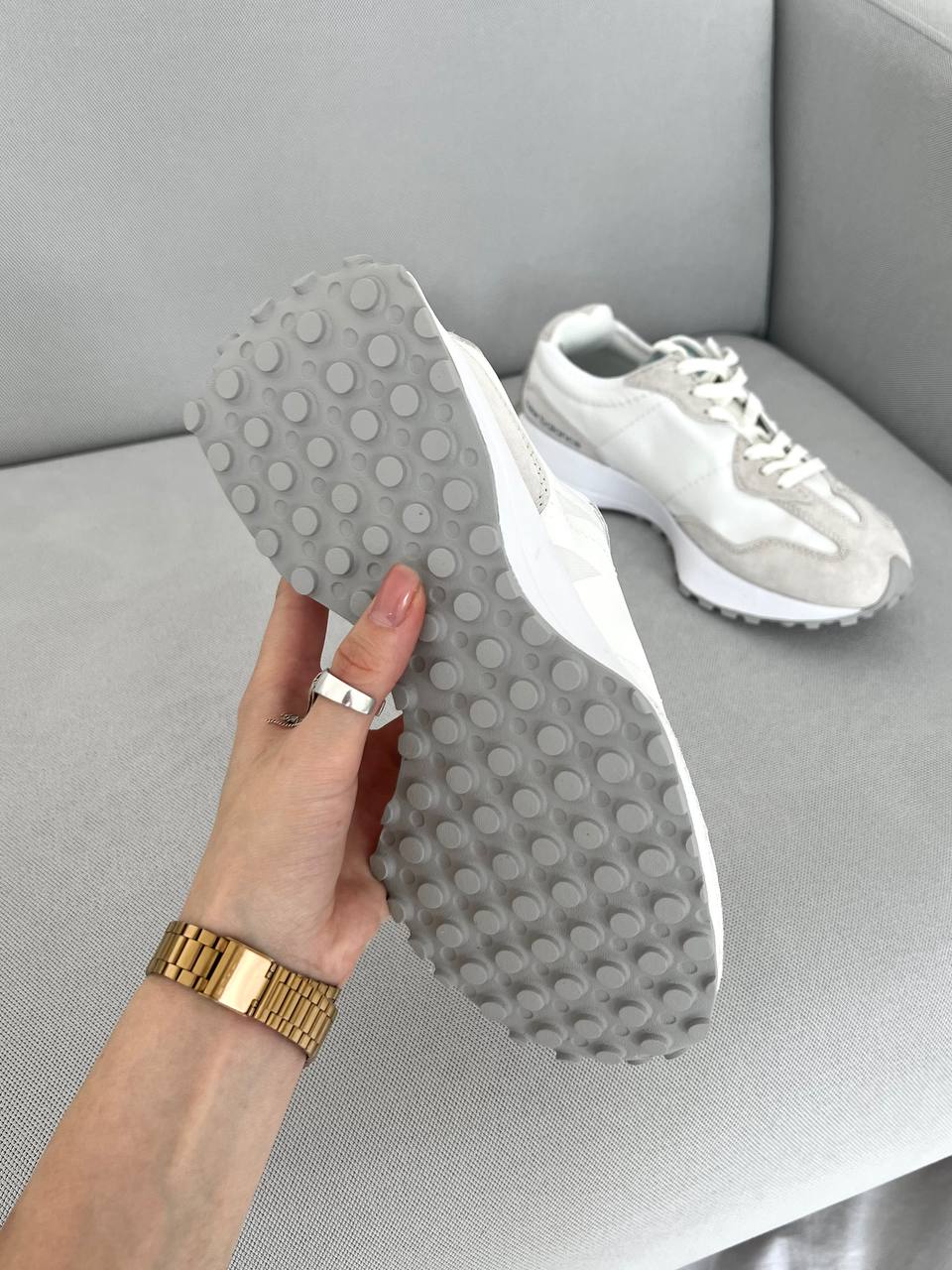 New Balance 327 white grey
