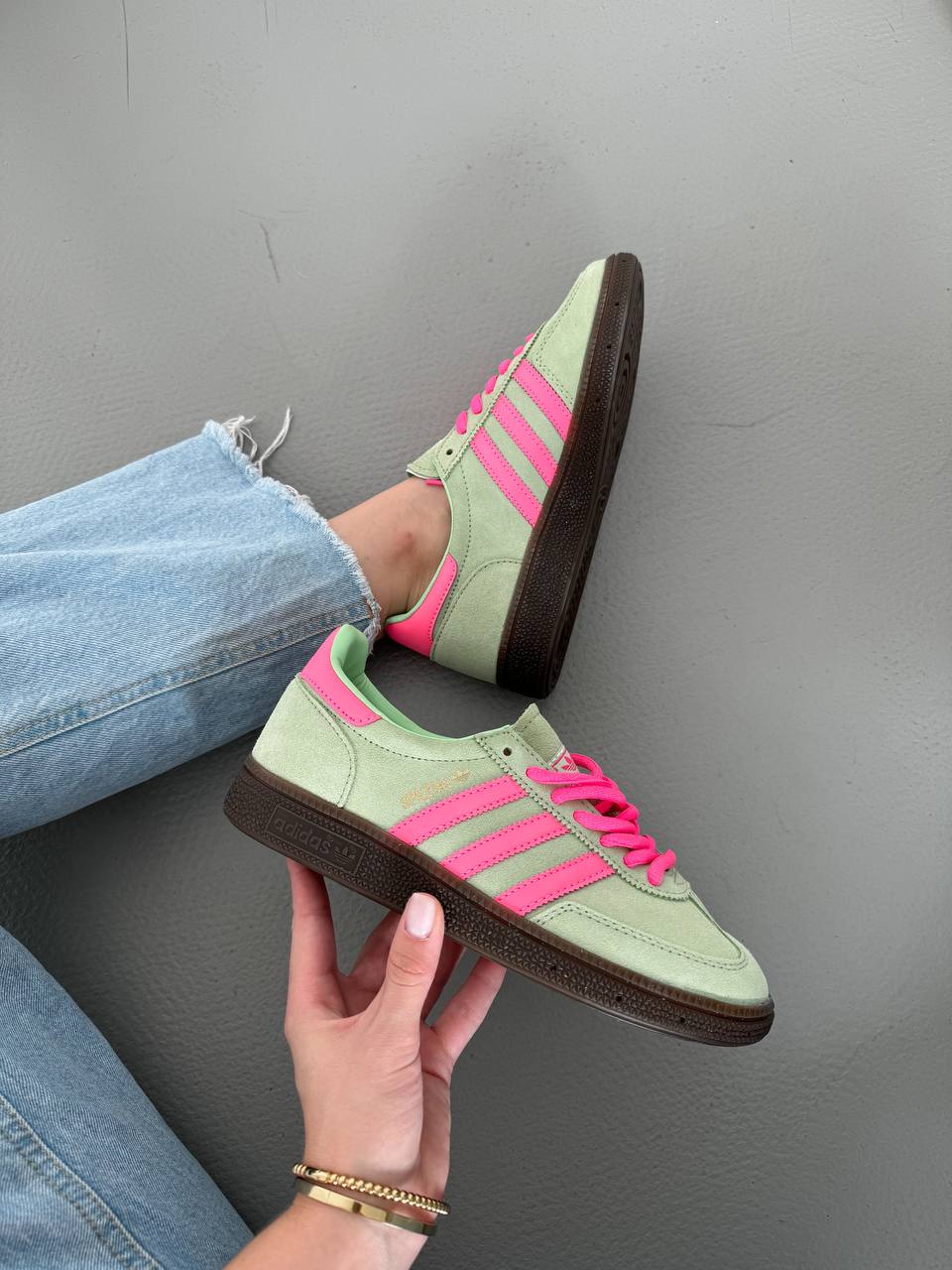 Adidas Spezial green pink