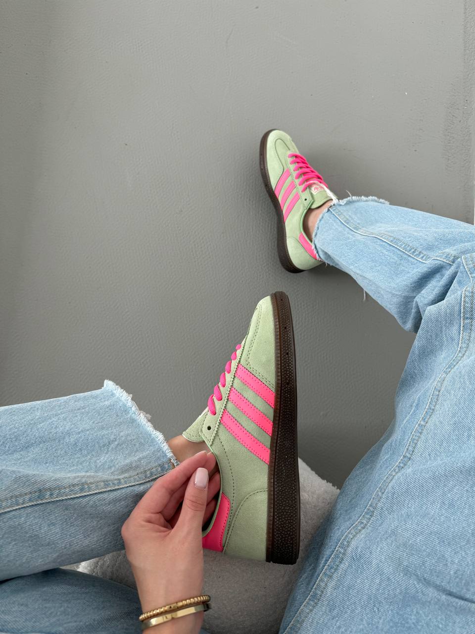 Adidas Spezial green pink