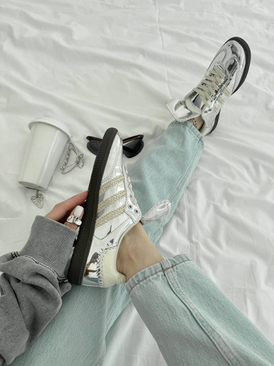 Adidas samba Silver