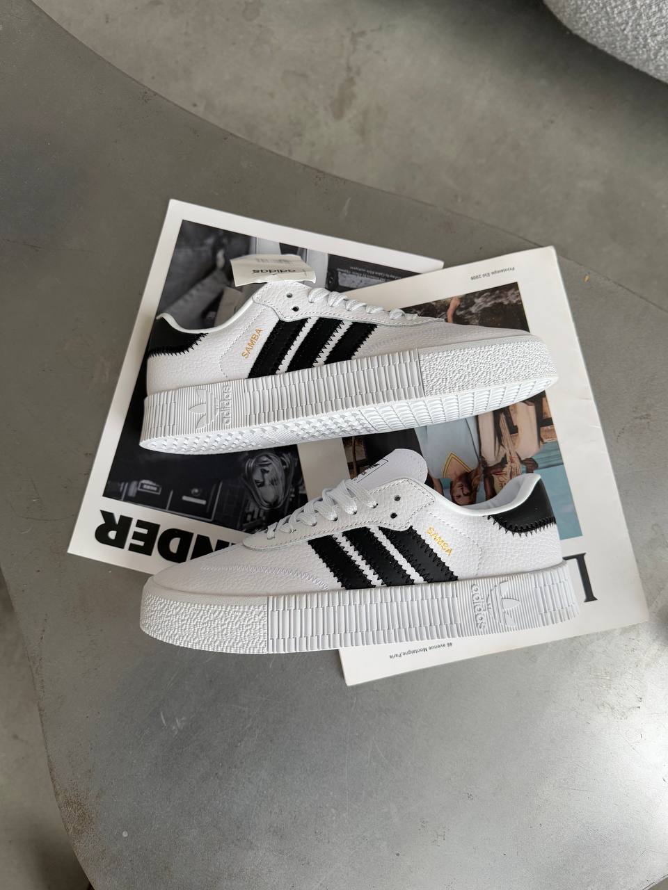 Adidas Samba White Black