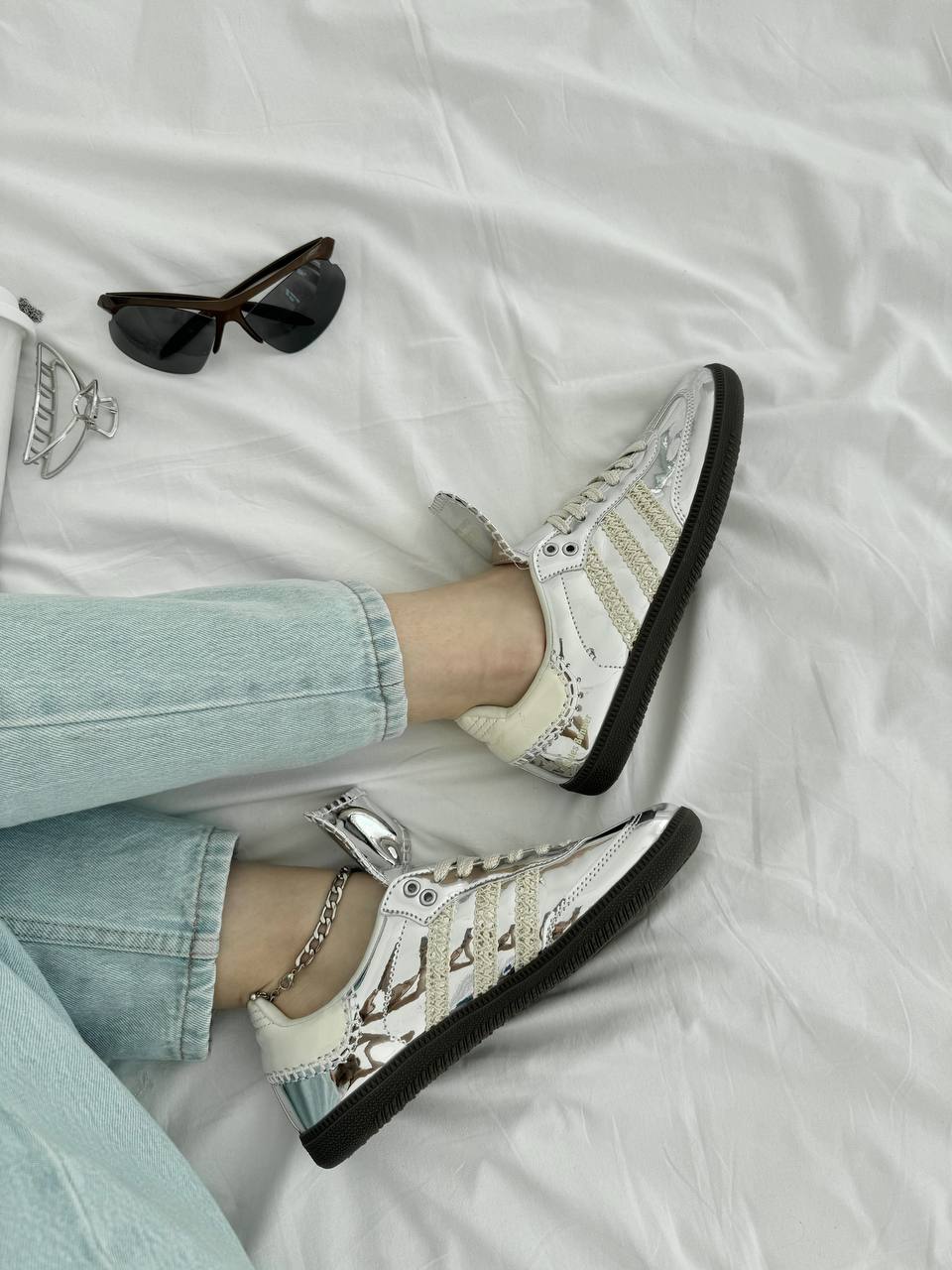 Adidas samba Silver