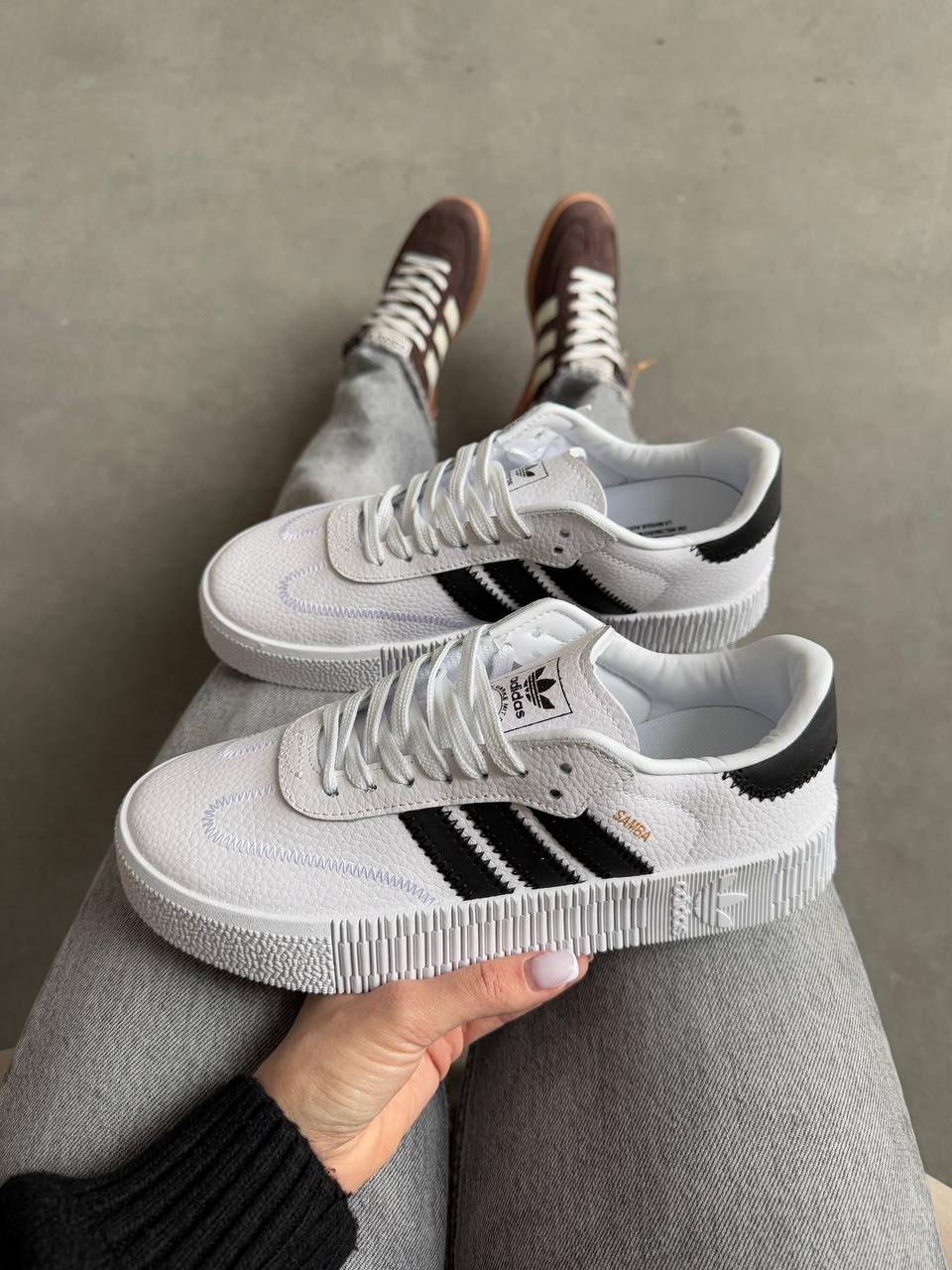 Adidas Samba White Black