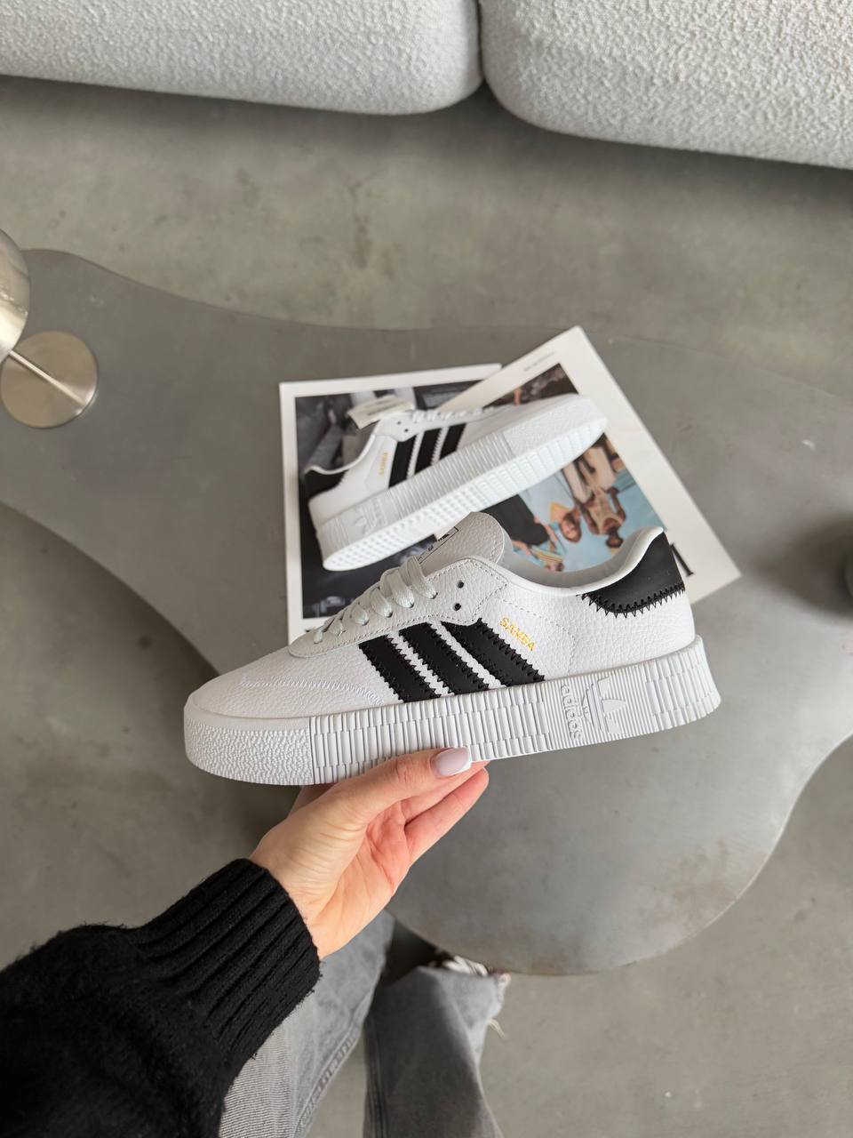 Adidas Samba White Black