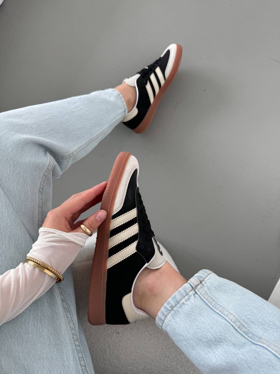 Adidas Samba White Black