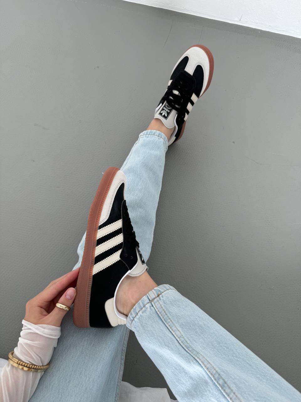 Adidas Samba White Black