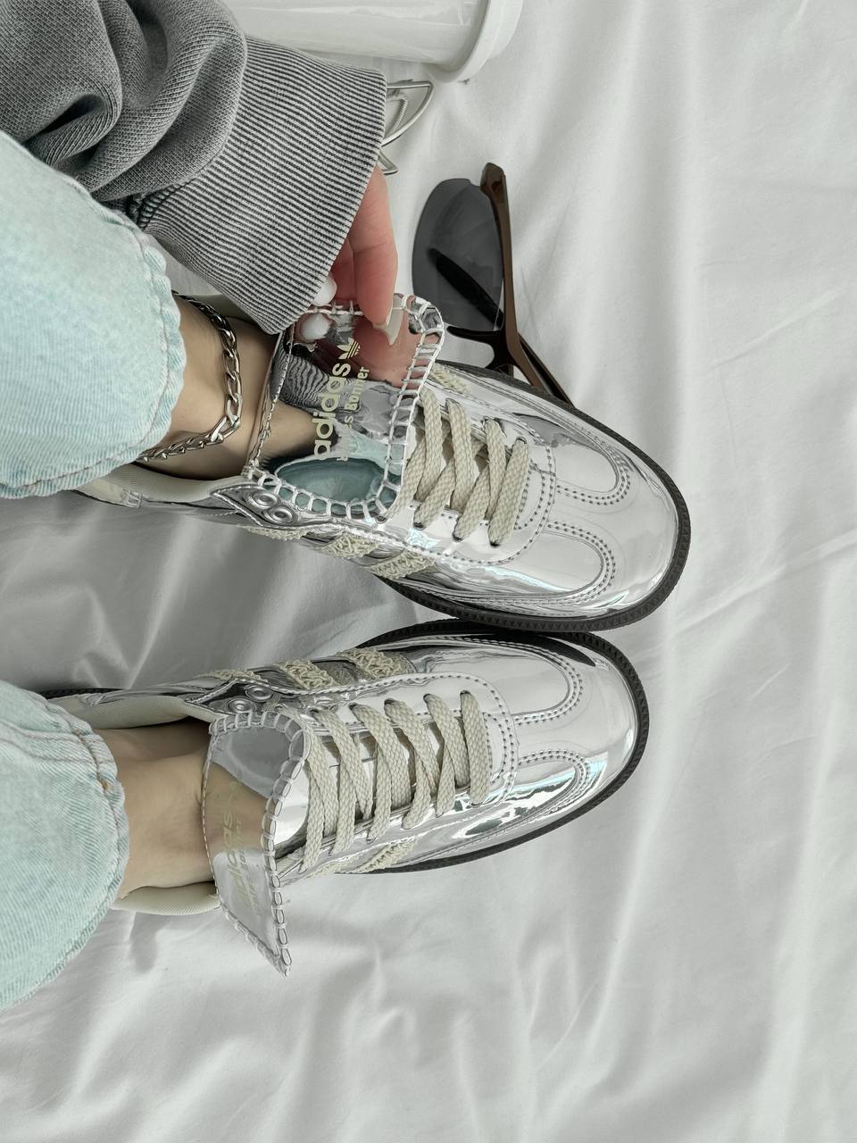 Adidas samba Silver