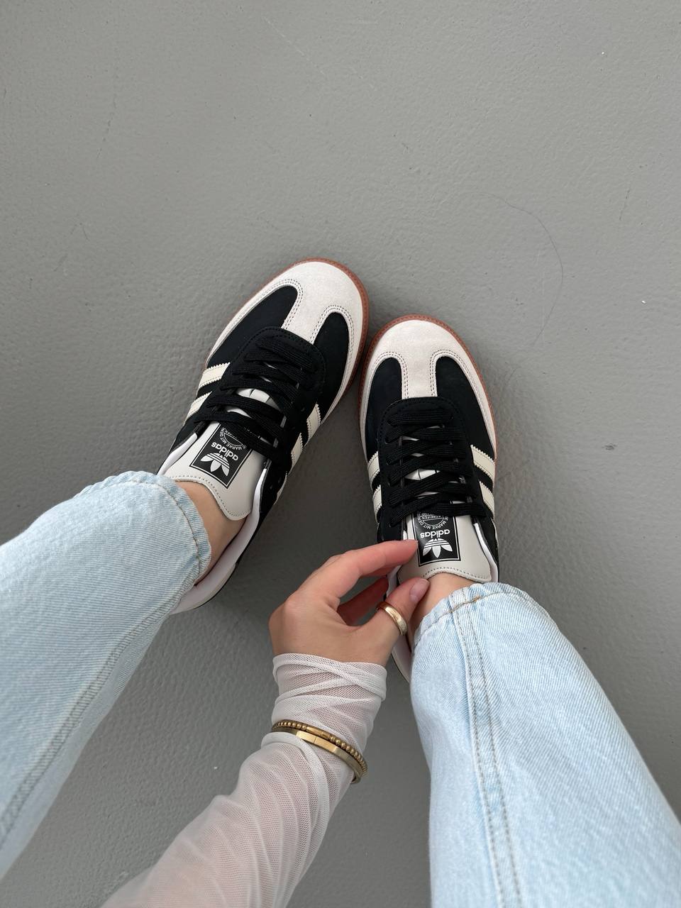 Adidas Samba White Black